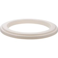 Cercle à pizza DIY en plastique blanc, pratique et sûr pour la cuisson.