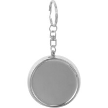 Mini-Metall-Aschenbecher-Schlüsselanhänger, doppelwandig, tragbar, mit Deckel