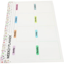 Magnetische Küchen-Whiteboard-Kalender, abwischbare Tafel, Wochenplan-Aufkleber