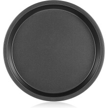 Plaque à pizza ronde antiadhésive en acier au carbone épais de 20 cm et plaque de cuisson à gâteaux