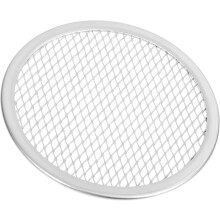 Plaque à pizza antiadhésive en aluminium de 15 cm (6 pouces) à mailles fines, pour la cuisson au four à la maison