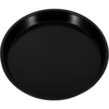 Plaque à pizza ronde en acier au carbone, 25 cm de diamètre, revêtement antiadhésif robuste