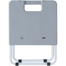 Taburete plegable portátil para exteriores, silla de jardín plegable, ligero, antideslizante, color gris.
