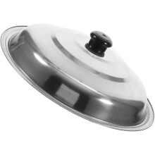 Tapa de acero inoxidable de 36 cm para wok, redonda, gruesa, tipo cúpula, de repuesto.