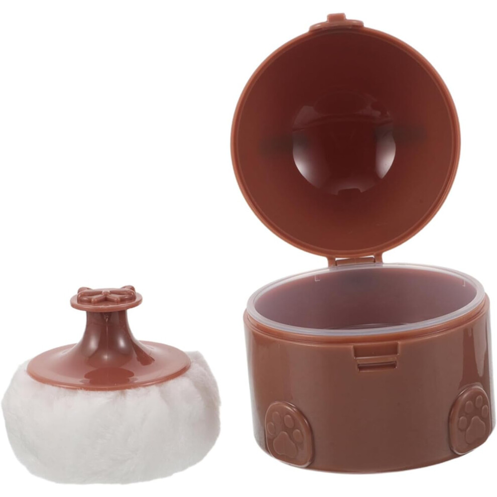 Hkhbjs Portable Powder Puff Organizer With Soft Makeup Puff Multipurpose Plastic Container