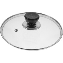 Coperchio in vetro per pentola, coperchio per pentola domestica in vetro e acciaio inossidabile, protezione di sicurezza, non facile da deformare