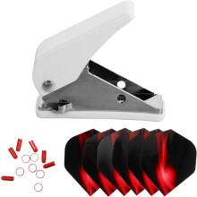 19Pcs Dart Flight Punch Set with Shaft Rings and Flight Protectors, Red Dart Accessories Tool Kit