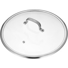 Coperchio per pentola da 3 cm in vetro temperato ispessito e acciaio inossidabile