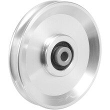 Aluminium-Seilzugrolle 115 mm für Fitnessgeräte, geräuscharmes Lager, Ersatzteil für Trainingsseilzug