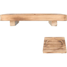 Topfuntersetzer aus Holz, rutschfest, leicht, aus Naturholz, Hitzeschutz