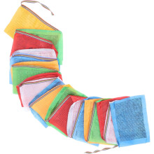 20 Stück/Strang Tibetische Gebetsfahnen, Windfahnen mit Pferdemotiv, 28 cm x 35 cm