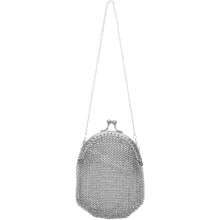Porte-monnaie rétro en maille, style victorien, portefeuille vintage en métal pour ranger des bijoux