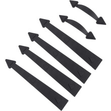 Garagentorgriff, Industrieller Scheunentorknauf, Magnetischer Zuggriff, Schwarz