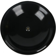 Coperchio per pentola in smalto, coperchio per padella da 25 cm, multifunzionale, pratico, con manico nero, ricambio per pentola