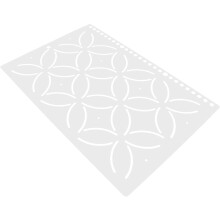 PP varrássablon foltvarró vonalzó barkács ruházati foltvarráshoz sima felülettel és sorjamentes kialakítással