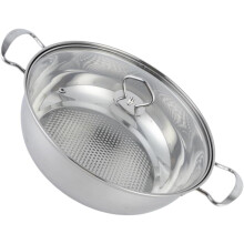 Shabu-Shabu-Topf, 26 cm, Edelstahl, dicker Boden