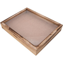 Wooden Photo Display Frame 3d Shadow Box with Scratch Resistant Panel Sleek Design Medal Display Case
