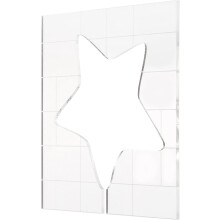 Gabarit de quilting en forme d'étoile, pochoir de couture réutilisable, outil pour broderie, patchwork et quilting.