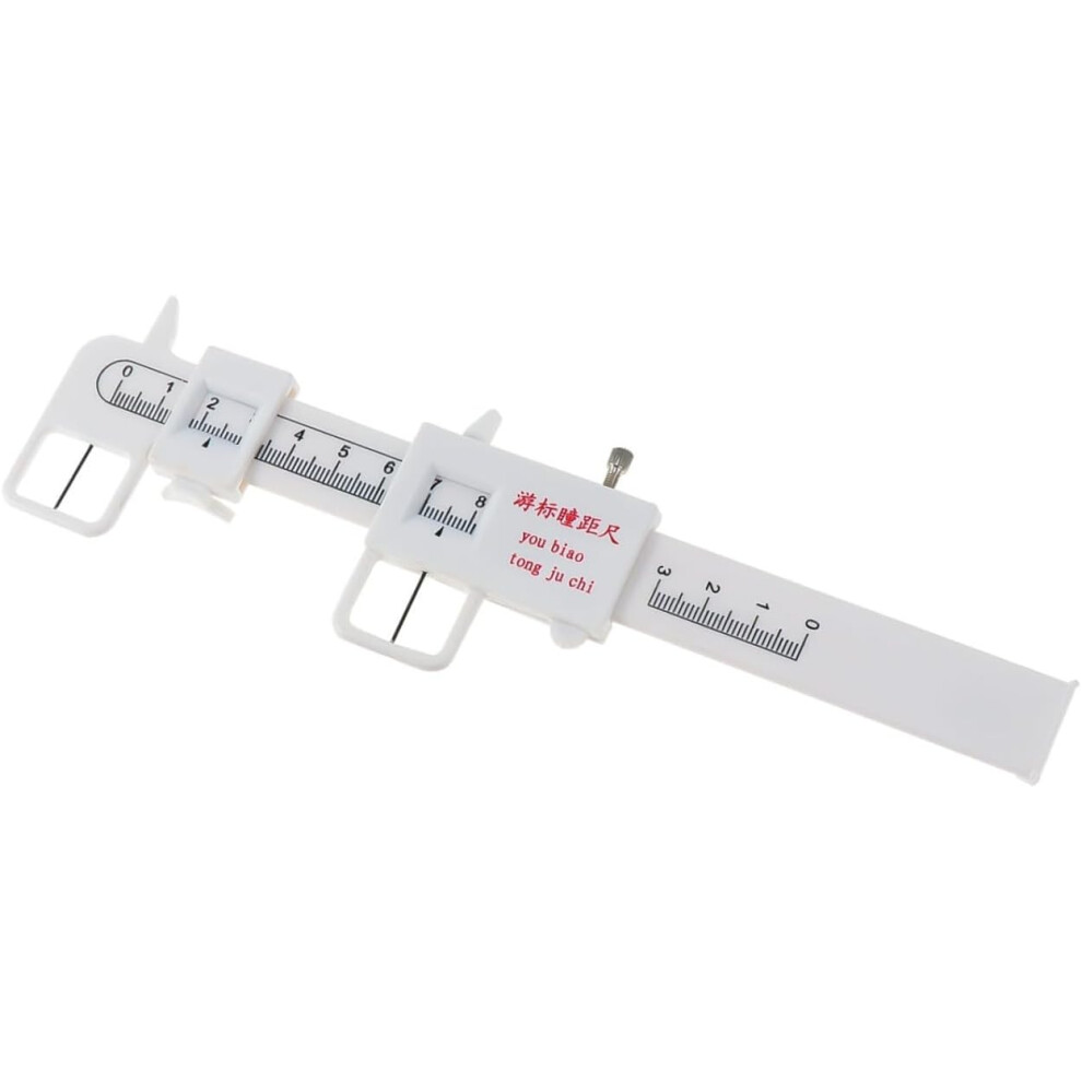 Hkhbjs White Plastic Pd Ruler Eye Tool Pupil Distance Measuring Ruler Optical Pupillary Distance Meter