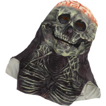 Kauhukallonaamio, kokokasvoinen, pelottava, realistinen lateksi, aikuisille, Halloween-asu