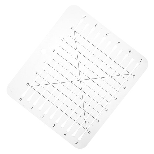 5 polegadas acrílico acolchoado régua quadrado molde de costura multi-uso patchwork ferramenta de corte