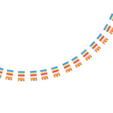 Buddhistische Flagge, Outdoor-Gebetsbanner aus Polyester, fünffarbig, Tempelbanner