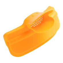 Pot Edge Pour Strainer Pour Soup Funnel Yellow Silicone Spout Cute Practical Design Anti-Spill Pouring Soup Kitchen Drawer Use