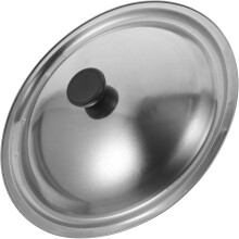 Coperchio in acciaio inox per pentola e padella, ad alta resistenza e durezza.