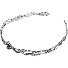 Diamond Encrusted Headband Crown Renaissance Bridal Crown Rhinestone Embellished Hairband for Cosplay Party Wedding