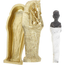 Ägyptische Skulptur aus Kunstharz, Statue mit filigranem ägyptischem Design und feiner Verarbeitung, wunderschön