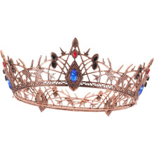 Retro Crown Vintage Bridal Crown for Wedding Women for Prom Stage Shows Hair Accessories Cosplay