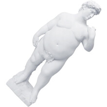 Tischdekoration, Skulptur, David-Statue, künstlerisch, kreativ, Kunstharz, praktisch, leicht zu reinigen