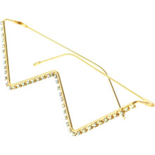 Monture de lunettes ornée de strass scintillants pour femme