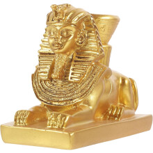 Ägyptische Götterstatue aus Kunstharz, Sphinx-Modell mit Details, praktisches Meditations- und Heildekoration