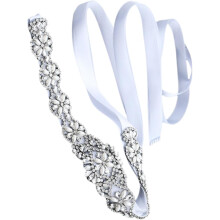 Brautschärpe mit Strasssteinen, elegantes Hochzeitsaccessoire für Braut und Brautjungfer, für formelle Feiern und besondere Anlässe