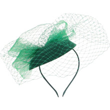 Vintage Bridal Headband Mesh and Hair Hoop Bow for Women