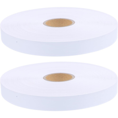 Nylon waslabeltape, doe-het-zelf code printtape, wit, blanco, professioneel en stijlvol.