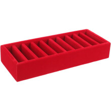 Boîte de rangement de bureau pour rubans avec plateau à bracelets à 10 compartiments