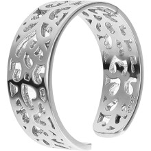 Decoratieve teenring in etnische stijl, uitgeholde ring, verstelbaar voor dames.