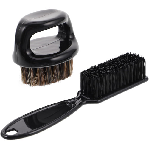 Escova de barba e pescoço Duster Set 2pcs masculino Barber Knuckle styling escova
