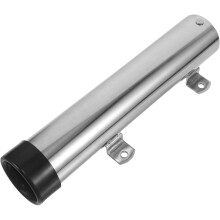 Support de canne à pêche en acier inoxydable pour yacht et bateau, fixation sur tableau arrière, manchon pour canne 260 x 51 mm