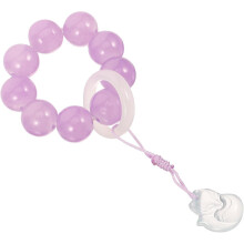 Rosenkranz-Ring für Damen, handgefertigter Rosenkranz-Fingerring mit violetten Perlen