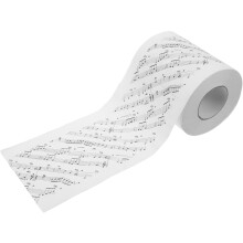 Toilettenpapier mit Musiknoten, 1 Rolle, weiches, komfortables und kreatives Papier für Badezimmerdekoration und Musikliebhaber.