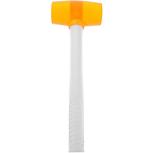 Gelber Gummihammer 400 g, geruchsneutral, weicher Bodenverlegehammer für Fliesenverlegung