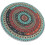 Boho-Teppich, rund, 60 cm, Polyester, waschbar, pflegeleicht, farbenfroher Boho-Teppich 1