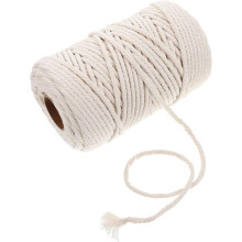 DIY Handmade Cotton Rope 6mm 100m White Braided Cotton Cord