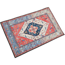 Boho-Teppich, 50 x 80 cm, aus waschbarem, geschmeidigem Polyester mit Boho-Muster