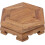 Socle de rangement pour objets d'art, présentoir hexagonal en bois, multifonctionnel 1