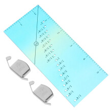 3-teiliges DIY-Nählineal-Set: Farbverlauf-Nahtzugabenlineal und 2 große magnetische Patchwork-Werkzeuge