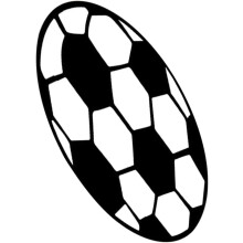 Rug Round Football Carpet Protector for Office Chair Black White Polyester